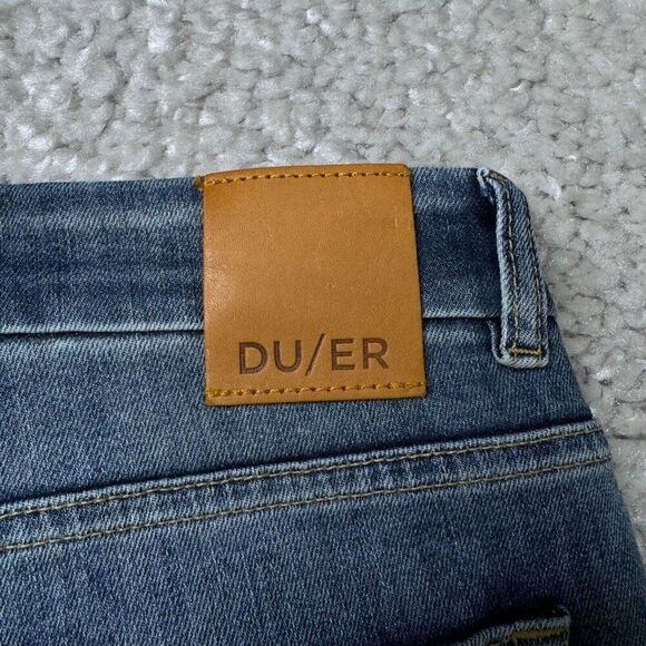 DU/ER Performance Denim Skinny Jean Aged Light Stone Wash 29x26 - Picture 7 of 12
